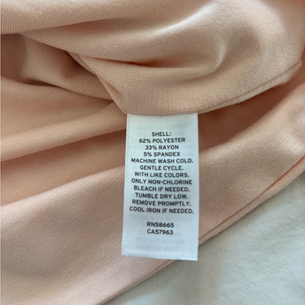 NORDSTROM OPEN EDIT Peach Ruched Tank - Picture 6 of 8